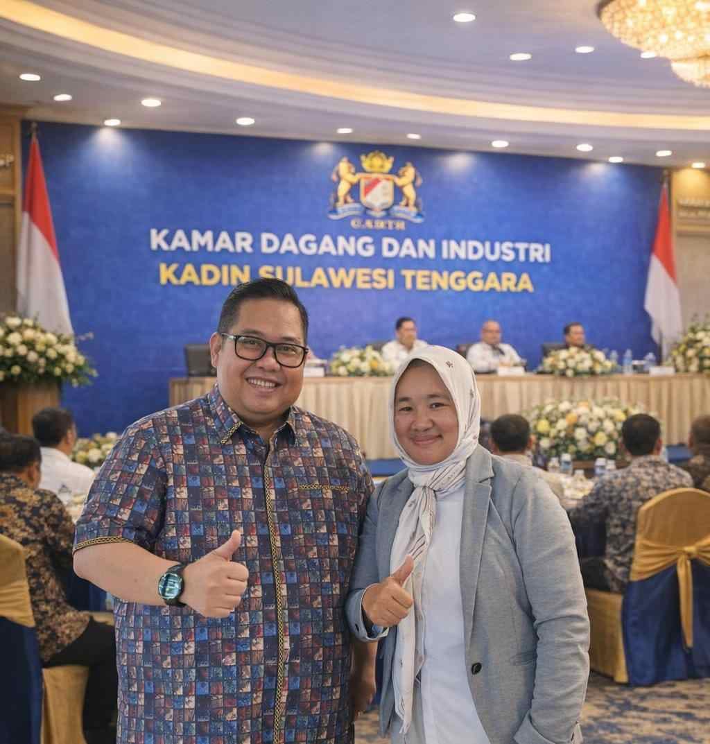 Anton Timbang Kadin Sultra memimpin rapat pengusaha daerah
