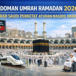 umrah Ramadan 1447 H di Masjidil Haram dengan kepadatan jamaah tinggi