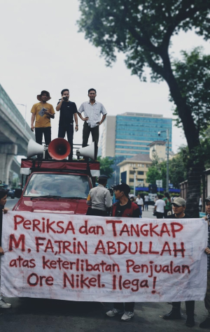 penjualan ore nikel ilegal dalam aksi GMPLH di Mabes Polri