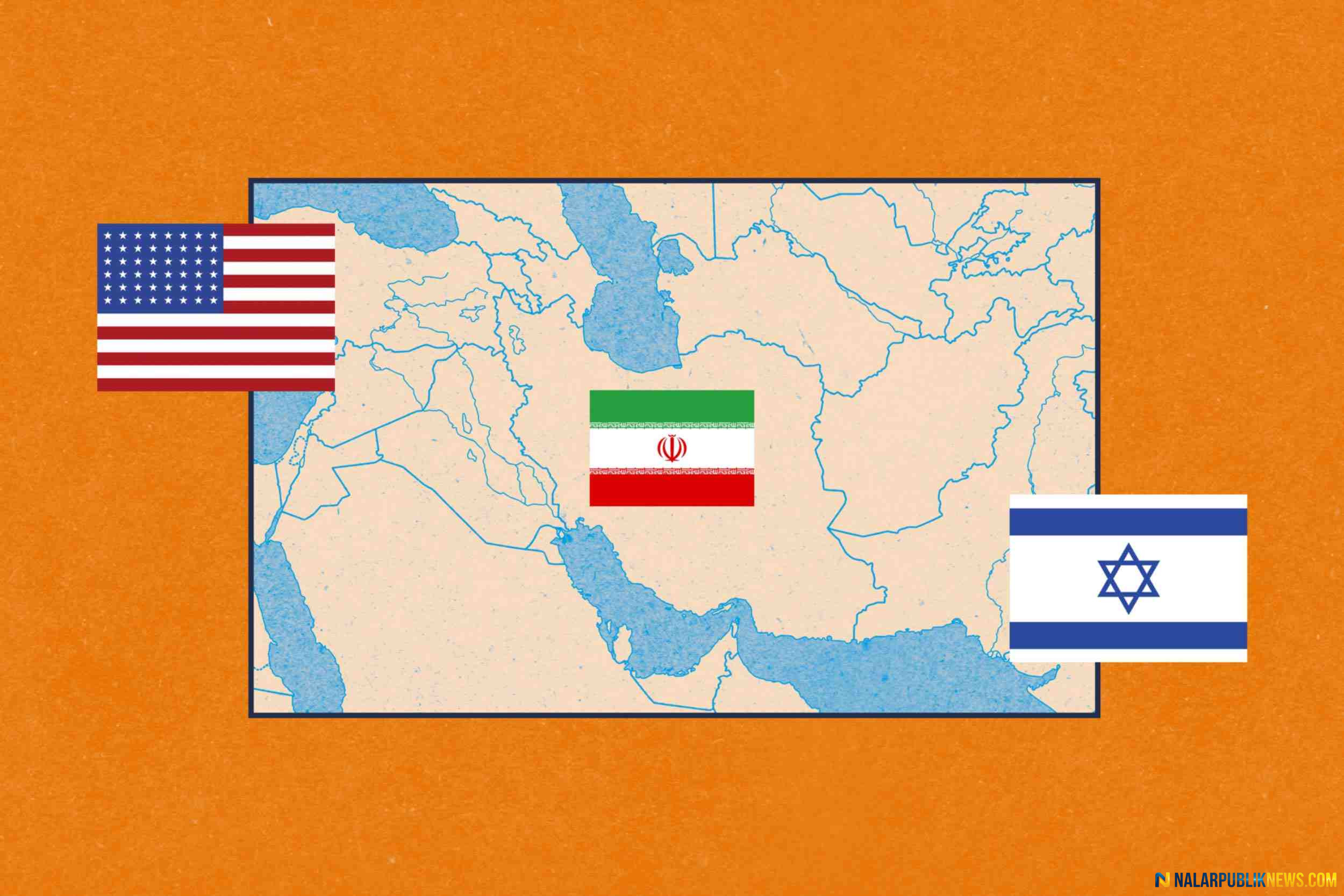 ilustrasi konflik Amerika Serikat Israel Iran di Timur Tengah