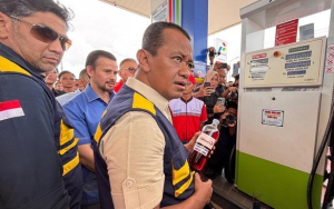 pasokan BBM Indonesia aman saat sidak SPBU Pertamina oleh Bahlil Lahadalia