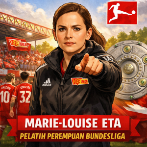 Marie-Louise Eta Bundesliga pelatih perempuan Union Berlin.