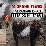 14 Orang Tewas di Serangan Israel Lebanon Selatan saat evakuasi korban di lokasi terdampak.