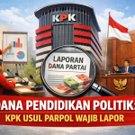 dana pendidikan politik parpol wajib lapor KPK.