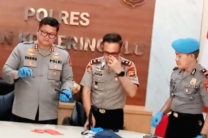 Bandar narkoba tusuk polisi saat penangkapan di Baturaja oleh Satres Narkoba Polres OKU.