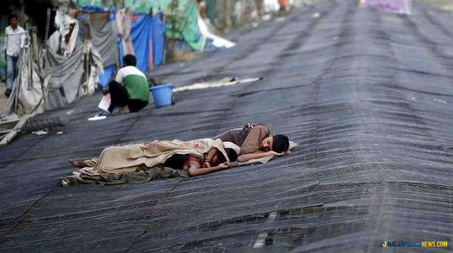 Suhu neraka bocor di India saat gelombang panas ekstrem mencapai 45 derajat Celsius.