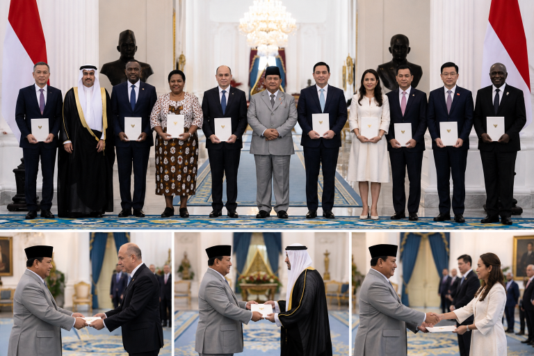 Prabowo terima dubes negara sahabat di Istana Merdeka Jakarta