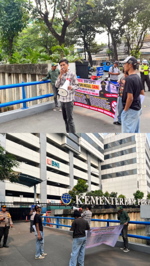 Aksi jilid ll LKRH SULTRA-JAKARTA kembali Desak Kejagung Ri Dan Kemenhub Ri Periksa Dan Copot Oknum Berinsial (SRN) Dan Sejumlah Petinggi Syahbandar Kupp l molawe